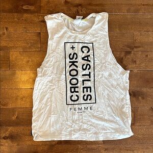 Crooks & Castles White Femme Tank Top